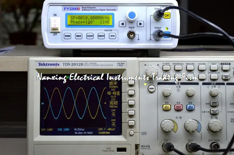 Цифровой DDS двухканальный функция источник сигнала Генератор произвольной формы/импульсный частотомер 12 бит Синусоидальная волна 20 МГц