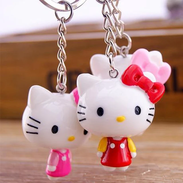 New Stype 3pcs/lot hello kitty Toys Key Chains cute Kitty ...