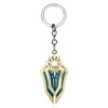 MQCHUN Iron Solari Leona Shield League of Legends LOL Weapon Metal Keyring Keychain Metal Alloy Key Chain Ring For Player's Gift ► Photo 3/6