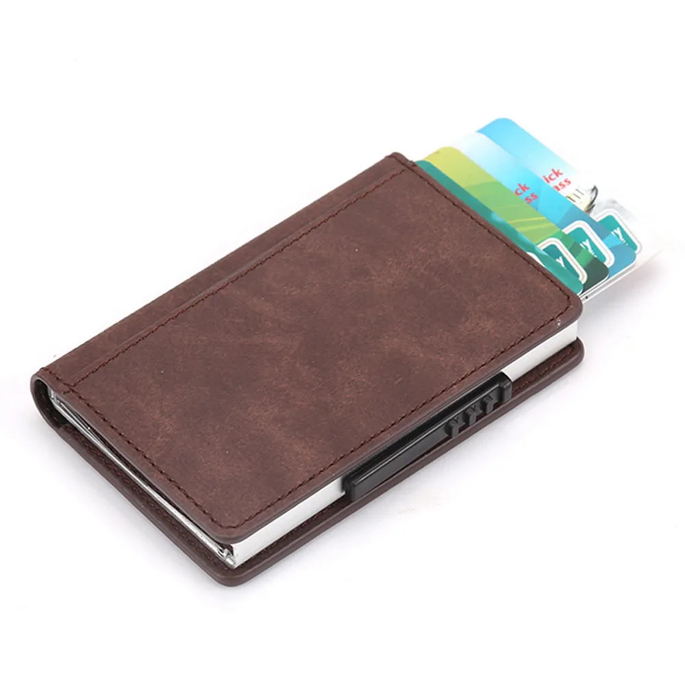 

Sleeper #501 2018 Women Men ID Credit Card Protector Wallet Card Holder Package Box solid color function bag hot Free Shipping