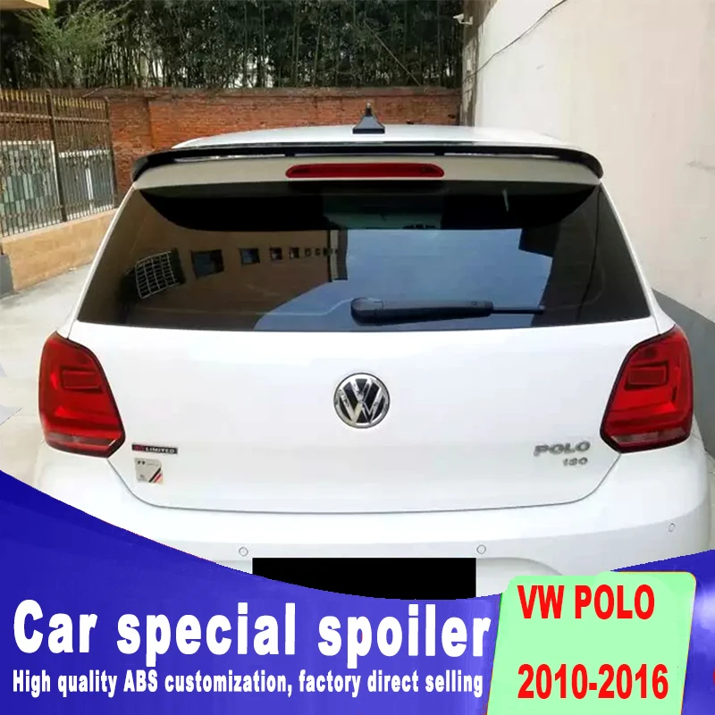 Дизайн лопасть для летательного аппарата спойлер 2010 до года для Volkswagen VW polo для двух папок дверные режимы аксессуар для багажника крылья спойлер