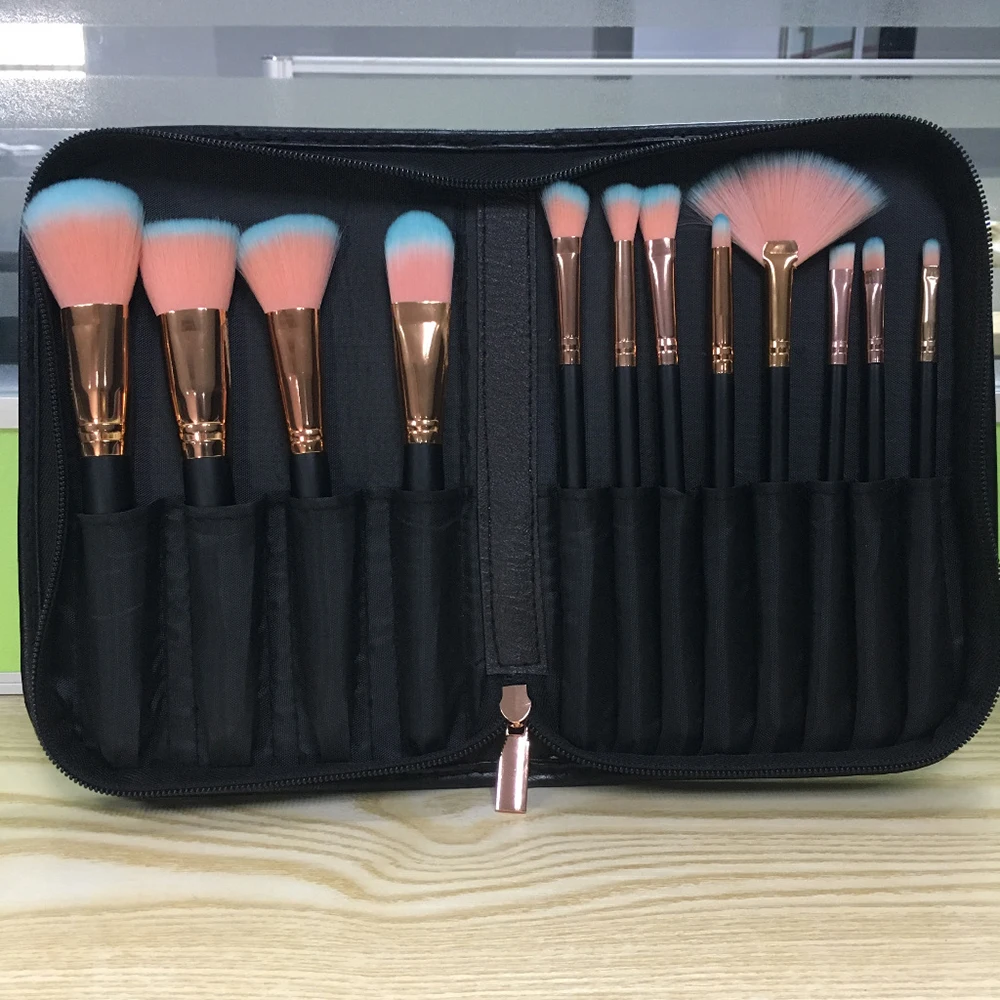 Superior Quality 12pcs Makeup Brush Set Profession Face Powder Foundation Eye Shader Make Up Cosmetics Beauty Tools With PU Bag (6)