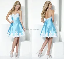 Ziemlich Minze Grün Satin Spitze Cocktail Party Kleid Backless Schatz Sexy Frauen Kleider Für Besondere Anlässe Vestido De Festa