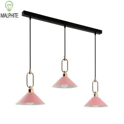 

Modern Iron Pendant Lights Living Room Luminaire Nordic Macaron Color Bedroom Indoor Decor Light Kitchen Lamp hanging Fixtures