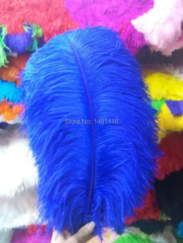 

Wholesale 10 pcs/ lot high quality Navy blue ostrich feathers 22-24inches / 55-60cm DIY jewelry decoration / wedding celebration