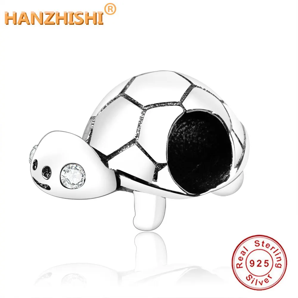 

New Fashion 925 Sterling Silver Tortoise Beads For Women Fit Original Pandora Charm Bracelet DIY Jewelry Tortuga Wholesale Price