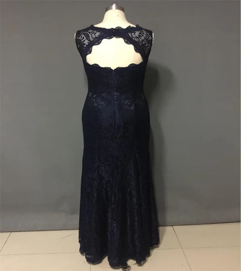 Элегантные горячие продажи совок шеи платья Robe de Soiree с трапециевидной формы без рукавов Кружева Вечернее платье