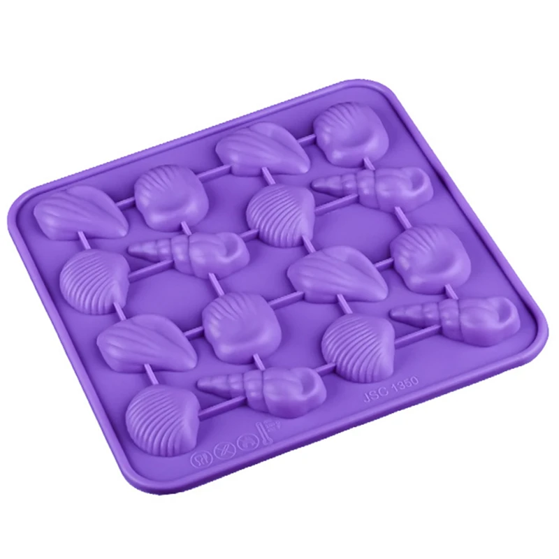 1PCS Shells Shape Silicone Chocolate Mold Cartoon Figre/cake Tools Soap Mold Sugarcraft Cake Decoration Ice Molds E501