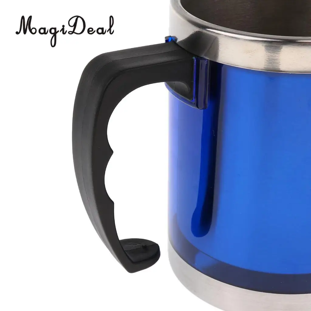 MagiDeal 2 Pieces Stainless Steel Coffee Tea Mug Cup Insulated Camping Travel 450ml