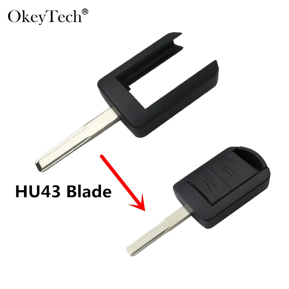 Remote car key blade for opel