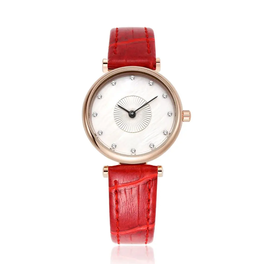 

Fashion brand women brand watches quartz casual leather strap wristwatches lady cocks