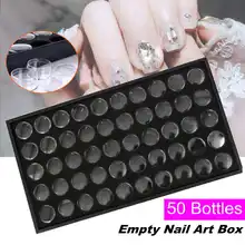 DIY Инструменты для дизайна ногтей 50 сетки Стразы алмазные бусины коробка контейнер для хранения блеск драгоценный камень ювелирный дисплей коробка Органайзер