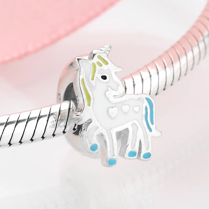 Unicorn Silver Beads Fit Bracelet -Unicorn Fashion
