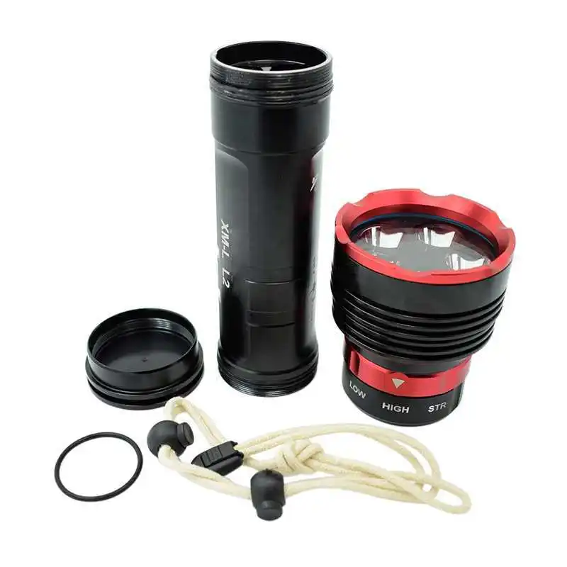  18650 Flash Light Scuba Diving Flashlight L2 Dive Torch Underwater 100m XM-L2 Led High Power Lanter - 32966832075