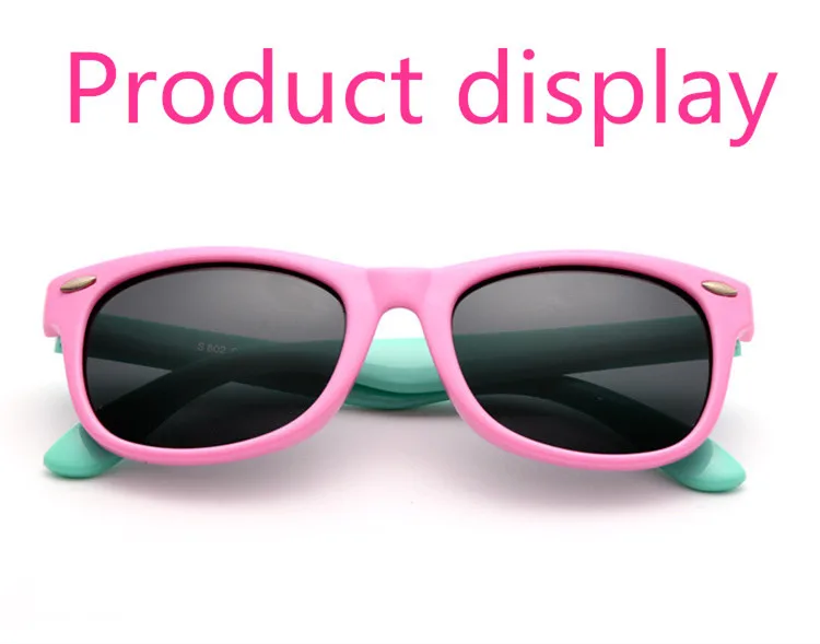 ASUOP 2019 new silicone polarized children's sunglasses UV400 square men and women kids glasses brand designer soft sunglasses (20)