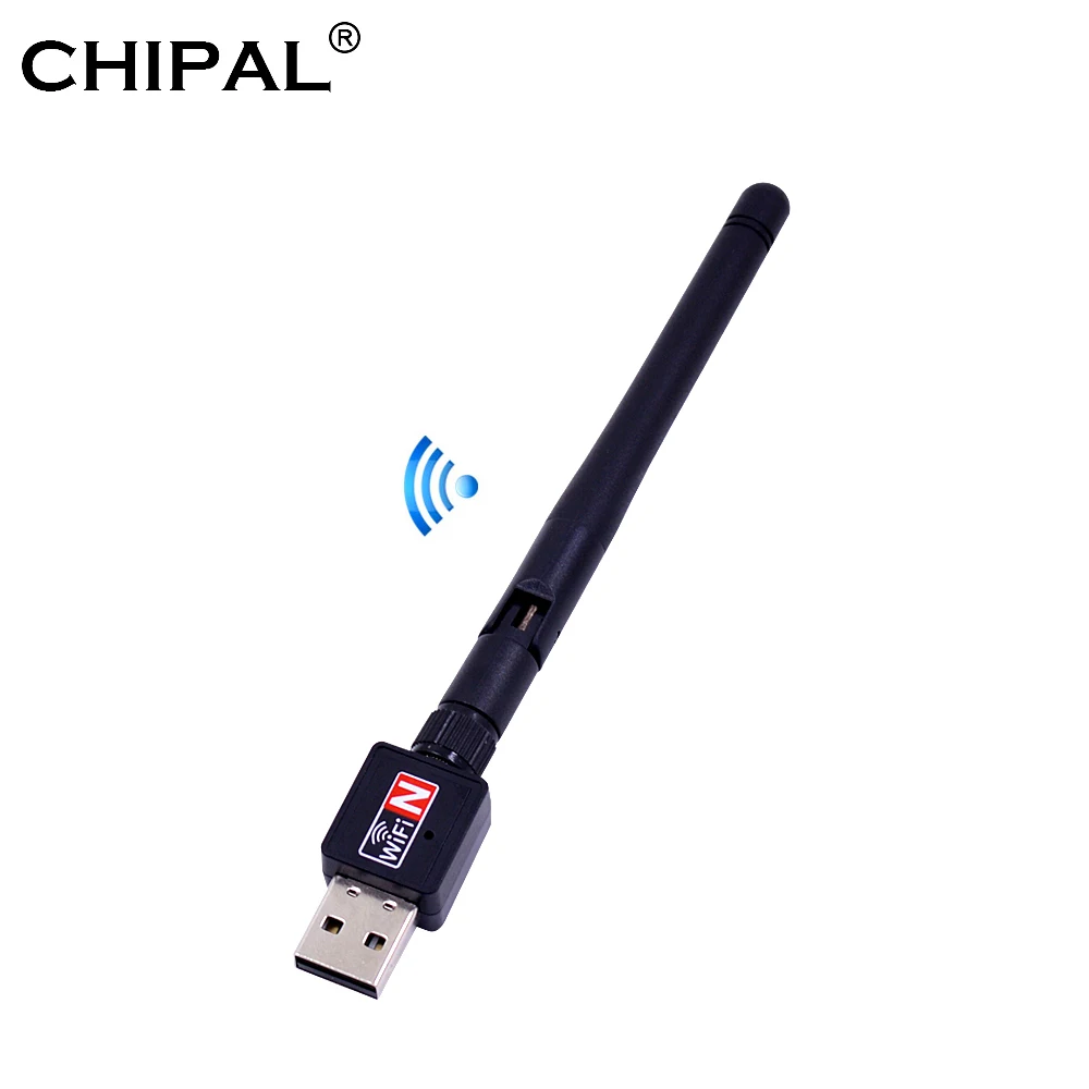 CHIPAL мини USB WiFi адаптер 150 Мбит/с Внешняя беспроводная LAN сетевая карта антенна Wi-Fi приемник ключ 802.11n для ПК Windows Mac