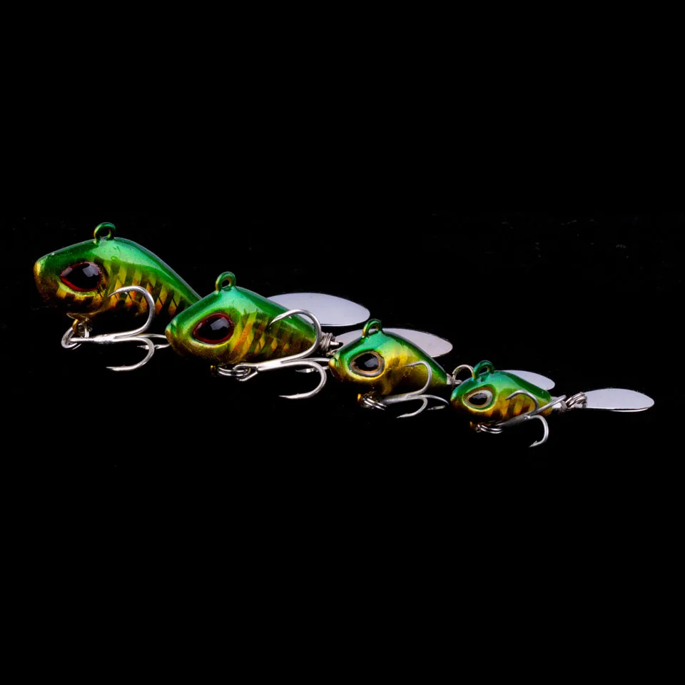 

WALK FISH Metal Mini VIB With Spoon Fishing Lure 5.6g/9.3g/16.9g/24.6g Fishing Pin Crankbait Vibration Spinner Sinking Bait