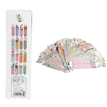 30 шт./упак. кошка в книжной бумажная Закладка с картинками закладки с животными рекламный подарок канцелярская пленка Закладка Прямая поставка