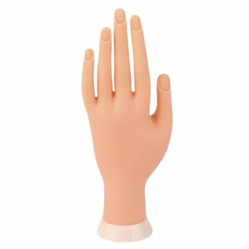 

Pro Practice Nail Art Hand Soft Training Display Model Hands Flexible Silicone Prosthetic Personal Salon Manicure Tools Beauty