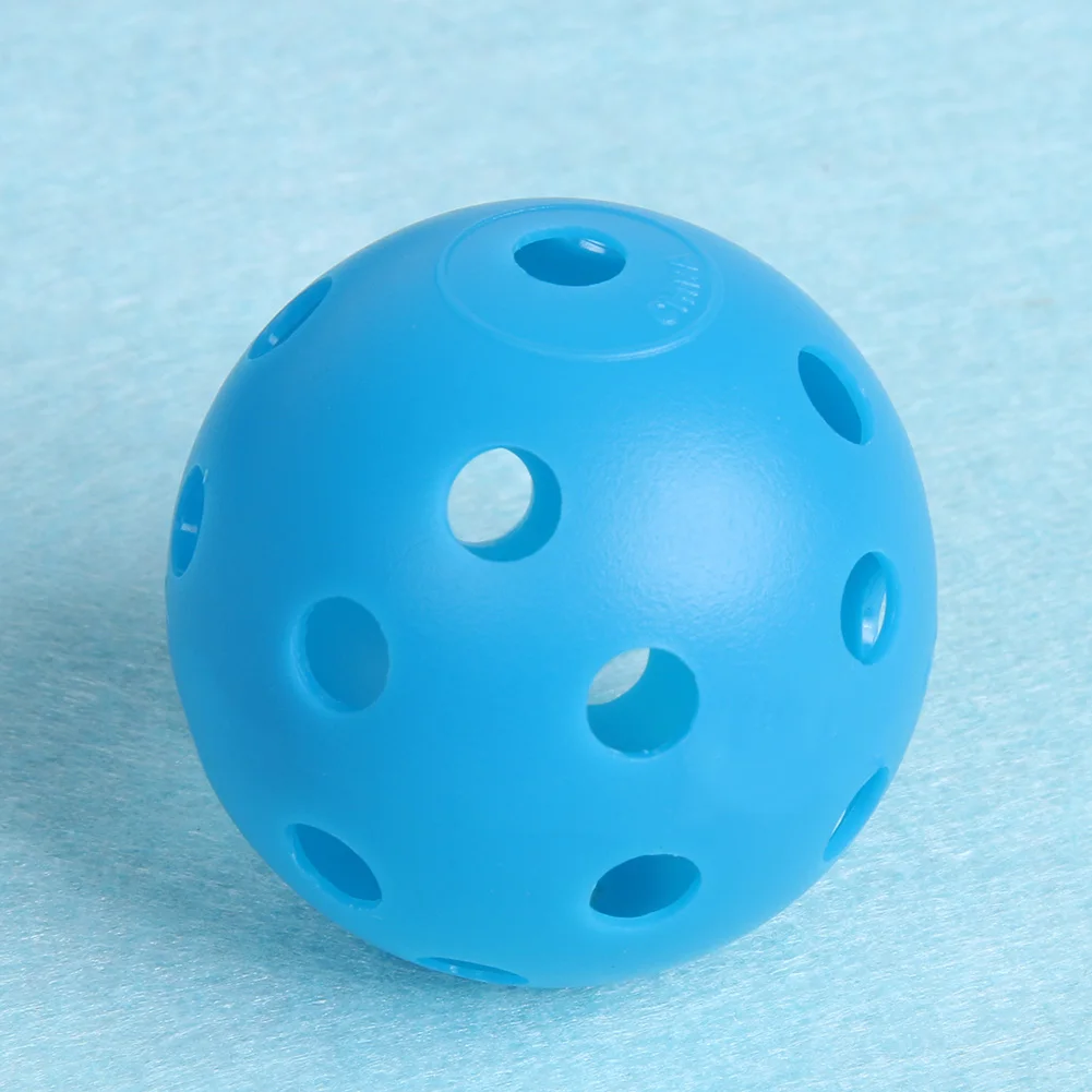 12 шт./компл. Пластиковые Мячи для гольфа с воздушным потоком, полые мячи для гольфа, тренировочные спортивные мячи для комнатных и уличных игр, синие мячи для гольфа