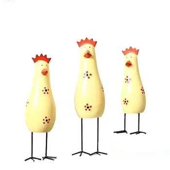 

3pcs/set Cute Cartoon Chicken Model Desk Decor Home Decoration Cartoon Tabletop Figurines Hosehold Furnishings Ornaments