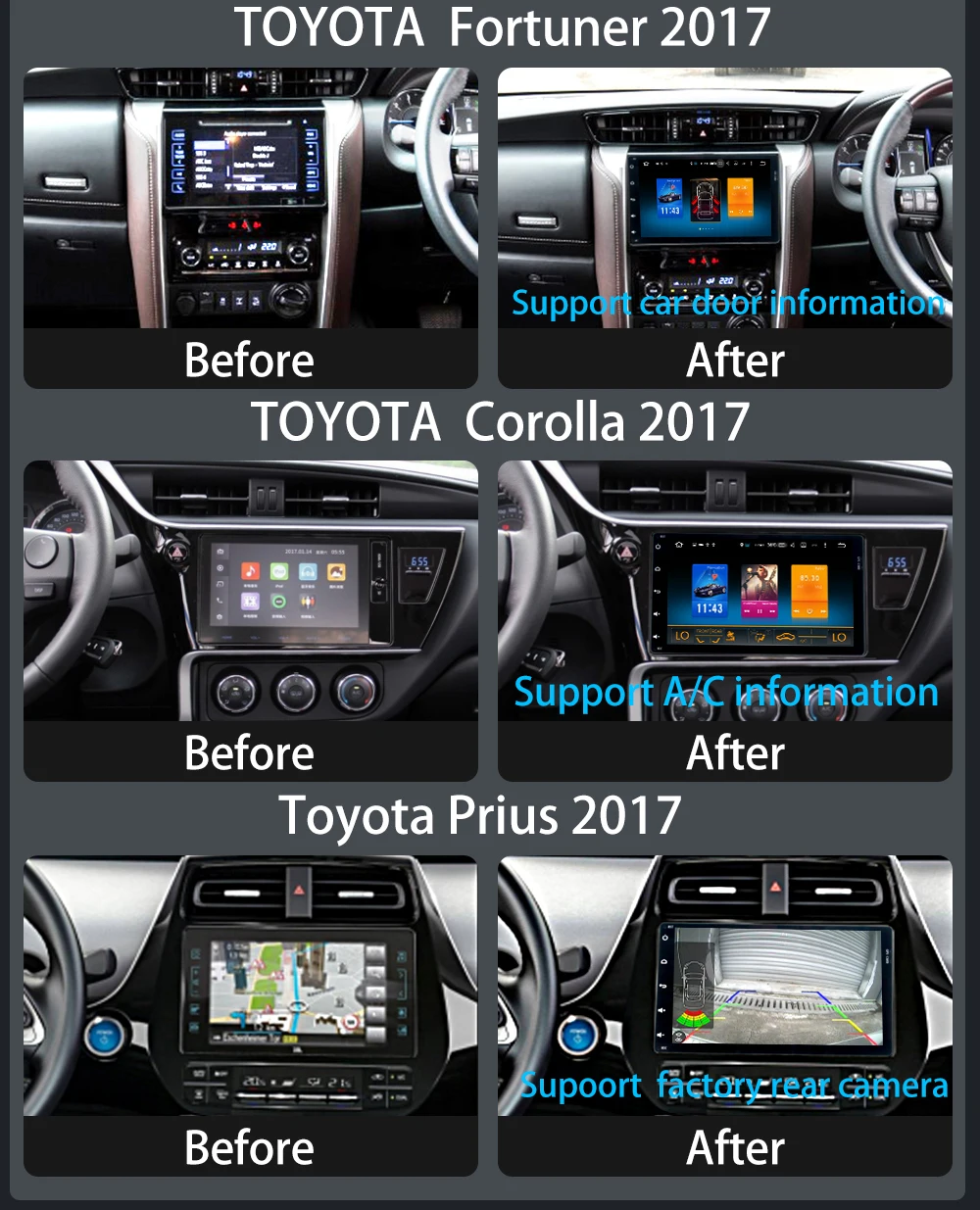 Cheap Car 2 Din Android GPS for Toyota Innova 2016 2017 Innova 2 din Harriers Head Unit auto-radio navigation 4Gb+32Gb PX5 Octa-Core 2