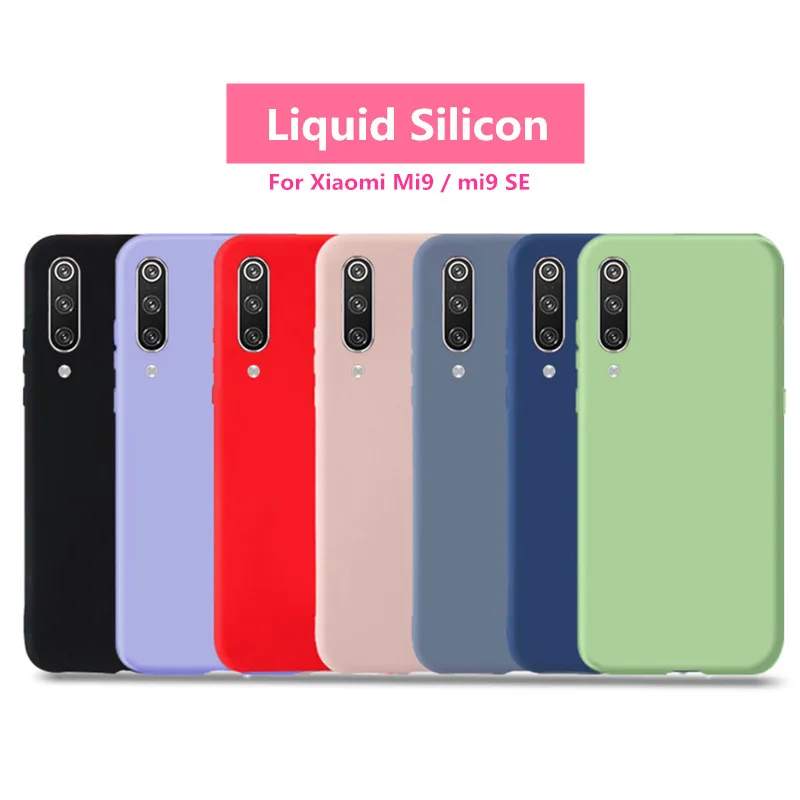 Для xiaomi mi 9 чехол se жидкий силиконовый мягкий ТПУ ультратонкий прозрачный