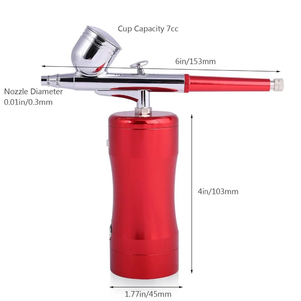 Портативный Аэрограф, набор, маленький распылитель, ручка, набор, красивый воздушный компрессор, набор для художественной живописи, тату, ремесло, торт, спрей, модель