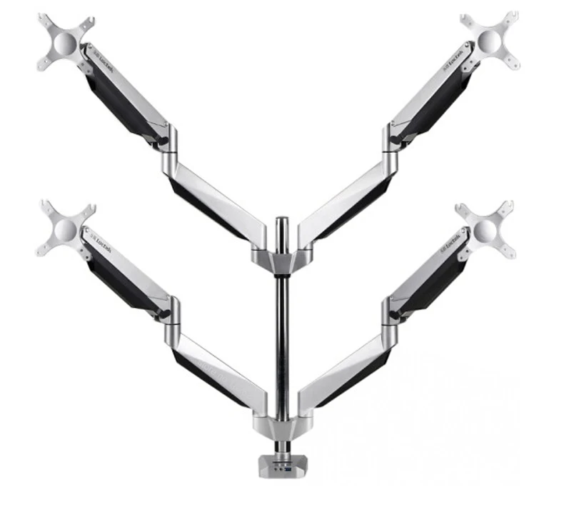Loctek Quad-arm Desk Monitor Mount 10