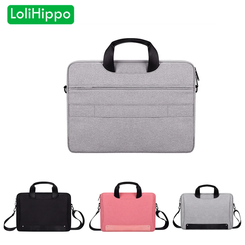 LoliHippo Laptop Waterproof Bag Notebook One shoulder Bag Shock Proof Briefcase for font b Apple b