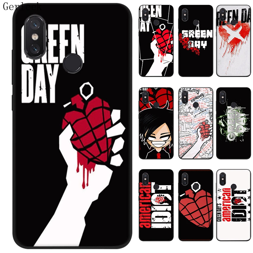 Черный силиконовый чехол из ТПУ для Xiaomi Redmi Note 4 4X 5 6 5A Pro Prime Green Day