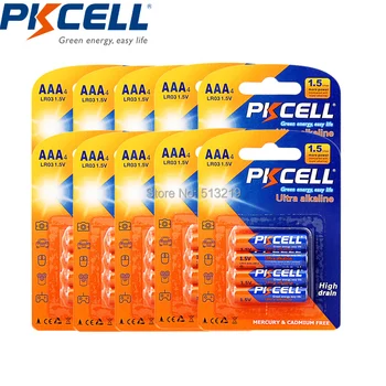 

40Pcs/10Card E92 AM4 LR03 AAA Batteries 1.5V Alkaline Battery For calculator alarm clock mouse remote control Canada Stock