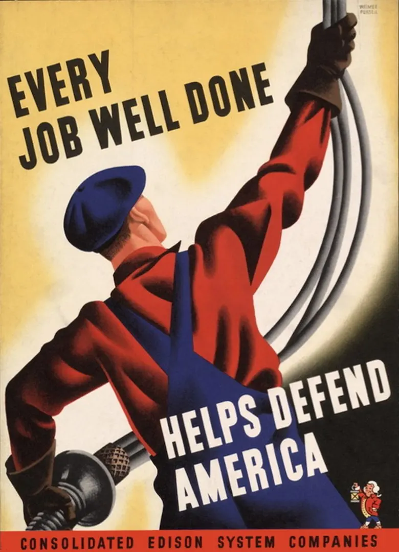 Винтажный пропагандистский постер США WW2 готовая к работе Классическая Картина