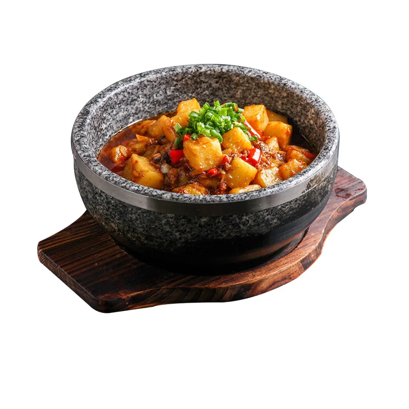 ZITING 18 см кухонные горшки каменная кастрюля Bibimbap миска домашний суп Stonefish
