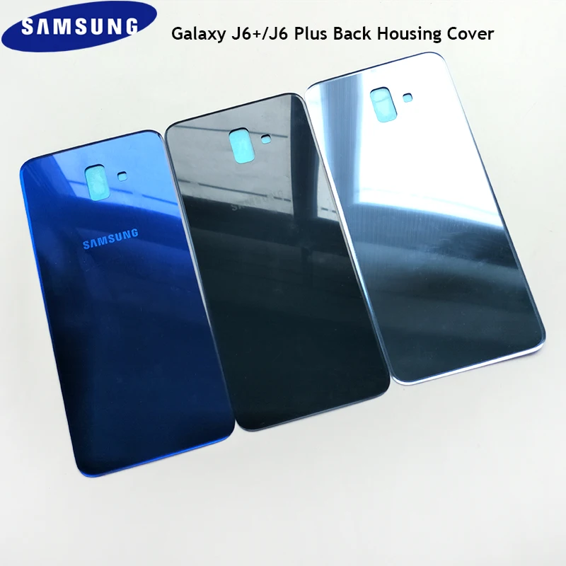 

Original Samsung Galaxy J6+ Plus Back Housing Cover Battery Repair Replacement Panel Parts Rear Door Case For J6+/J6 Plus