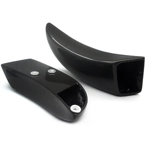 Image 3 - Motorcycle Universal Brake System Air Cooling For BWM Carbon Fiber Ducts + Mounting kit Gloss Twill