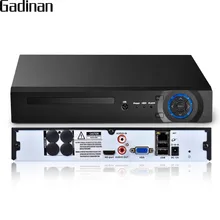 GADINAN H.265 32CH 5MP/8CH 4K(8MP)/32CH 1080P безопасности NVR Поддержка 1x6 ТБ SATA HDD с XMeye App HDMI VGA выход 3g wifi P2P