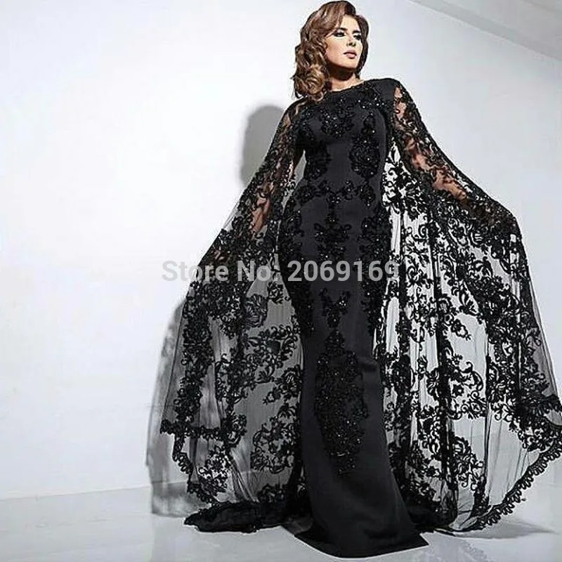 Dubia-2017-Sexy-Black-Saudi-Arabic-Lace-Evening-Dresses-Wraps-Sequins-Beaded-Plus-Size-Long-Evening