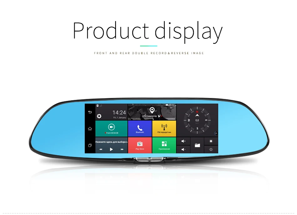 Jiluxing, 7 дюймов, Android 5,0, зеркало заднего вида, 1080 P, Автомобильный видеорегистратор, 3g, gps навигация, автомобильные камеры, Wifi, Bluetooth, зеркало заднего вида, видеорегистратор