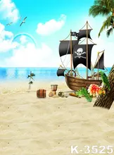 New Arrival Background !!! Romance Sea Photo Theme Blue Sky Photography Muslin Backdrops Comfortable Sandy Beach Backgrounds