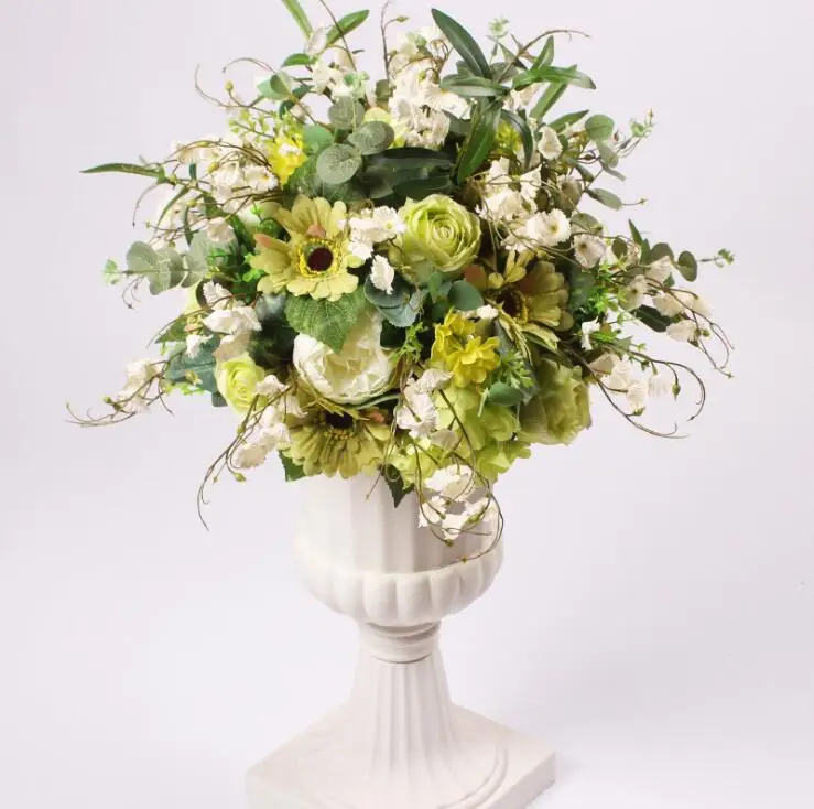 Центральный Декор-цветок высокого качества 38 см декоративный искусственный цветок фотография Свадьба Вечеринка дорога светодиодные цветы цветок шар