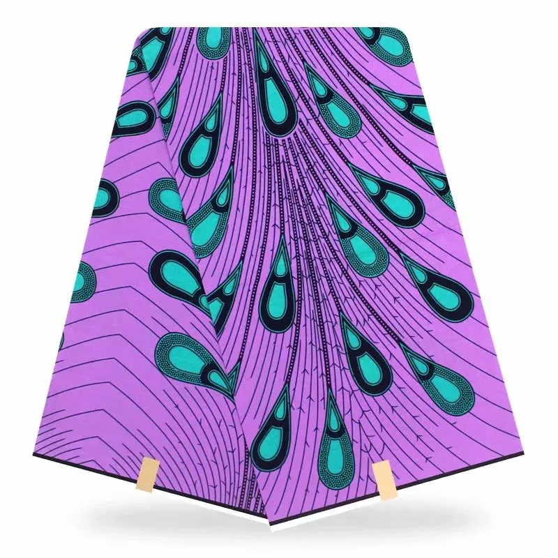 

High quality prints Nigeria dutch real wax hollandais wax African cloth 100% cotton fabric T011453