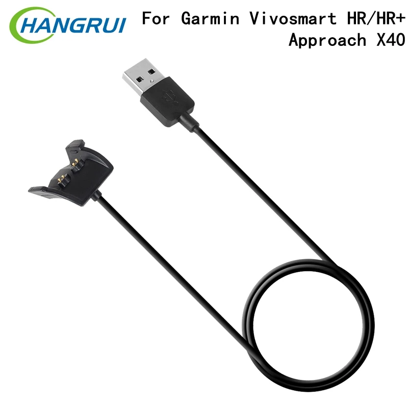 

Hangrui USB Charger Cable For Garmin Vivosmart HR+ Smart Band Fast Charging Dock 1M Wire For Garmin Vivosmart HR Approach X40