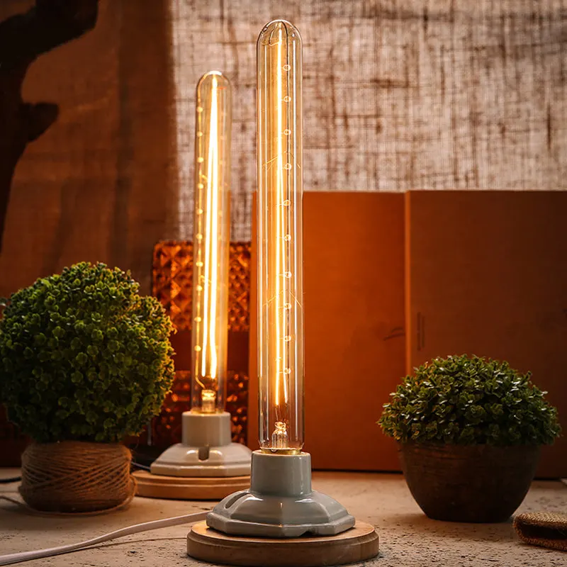 T300 Винтаж Edison светильник светодиодный лампы E27 8W 220V Ретро пламени для дома