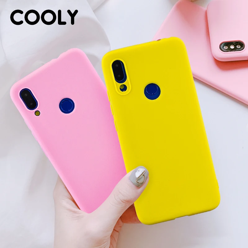 

COOLY Candy Color Case For Xiaomi Redmi 7 Cases For Redmi Note 7 Note 6 Note 5 Pro 4 4X Cover on Redmi Go Soft TPU Silicon Coque