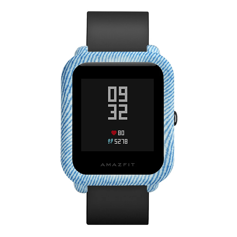 Модный мягкий красочный силиконовый чехол для Xiaomi Huami Amazfit Bip Youth Smart Watch аксессуары полная защита рамка