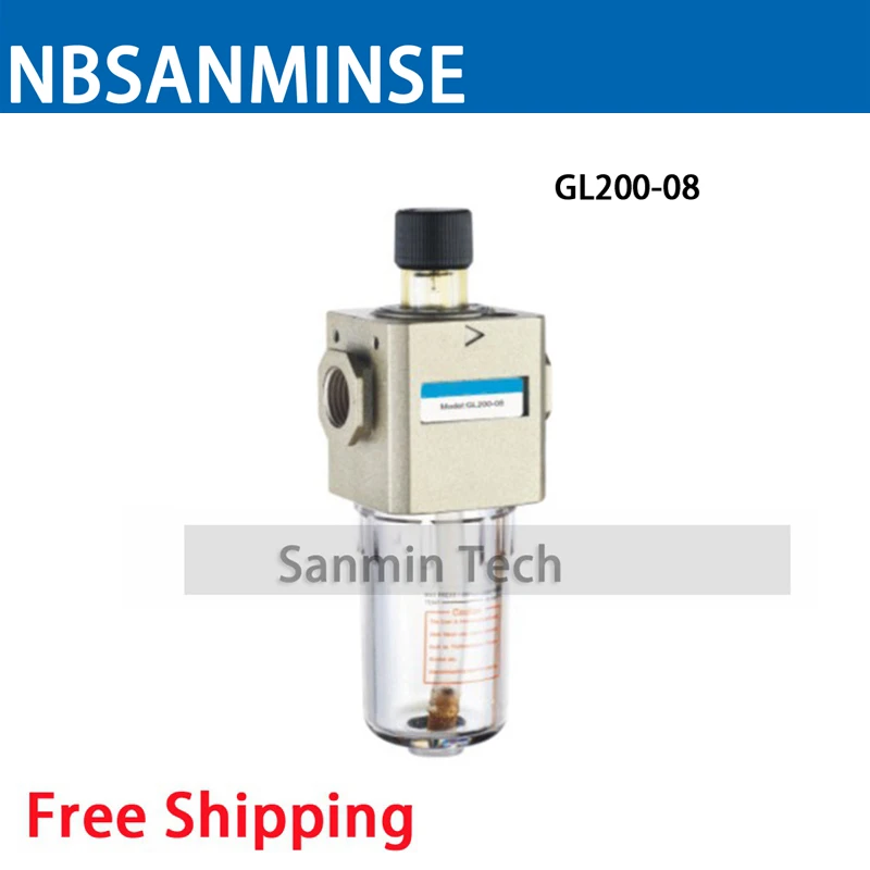 

GL 200 GL 300 Air Preparation Units 1/8 1/4 3/8 1/2 Lubricator Air Source Equipment Units FRL Air Compressor Parts Sanmin