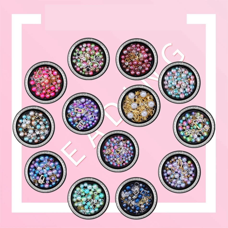 MORDDA Nail Jewlery For Nail Design Glitter Jewelry Glass Charm Diamond Nail Art Decoration 3D Nail Art Decoration For Manicure