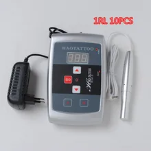 Перманентные губы роторный Швейцарский Мотор татуировки набор татуировки питания бесплатно 10 шт 1RL набор игл