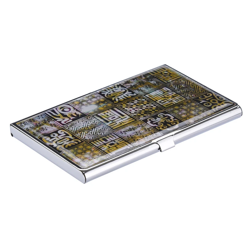 Aelicy китайский стиль Cardcase роскошный женский мужской мини металлический чехол из